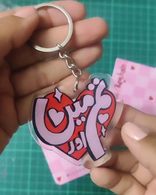 Tum or Me keychain