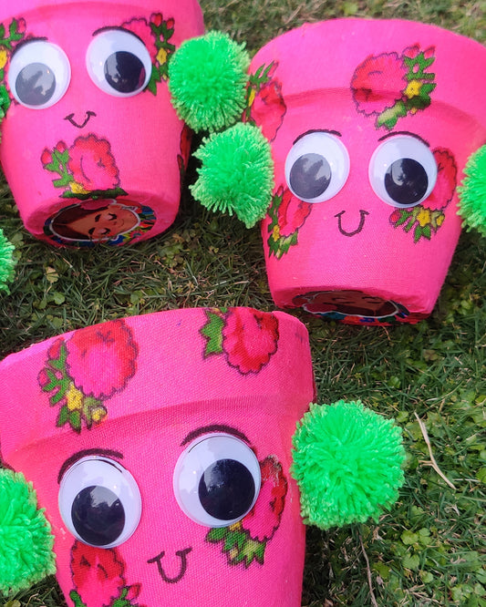 Fabric Wrapped Planters