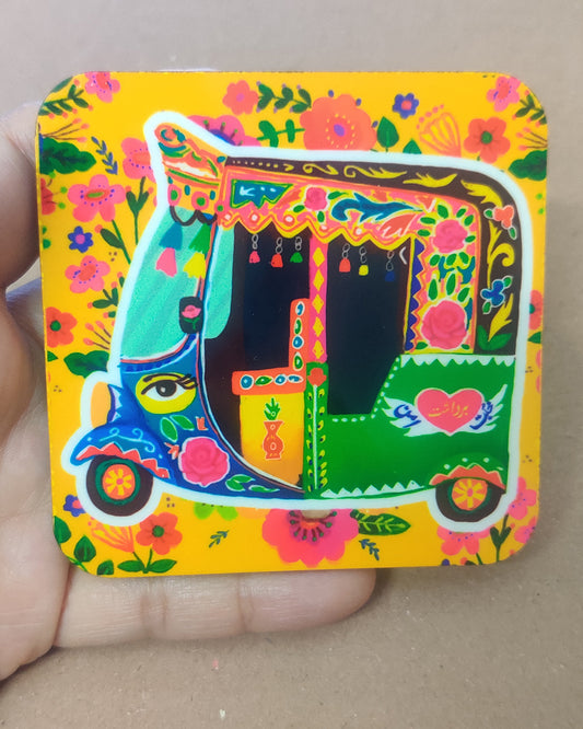 Rikshaw Tea-coaster