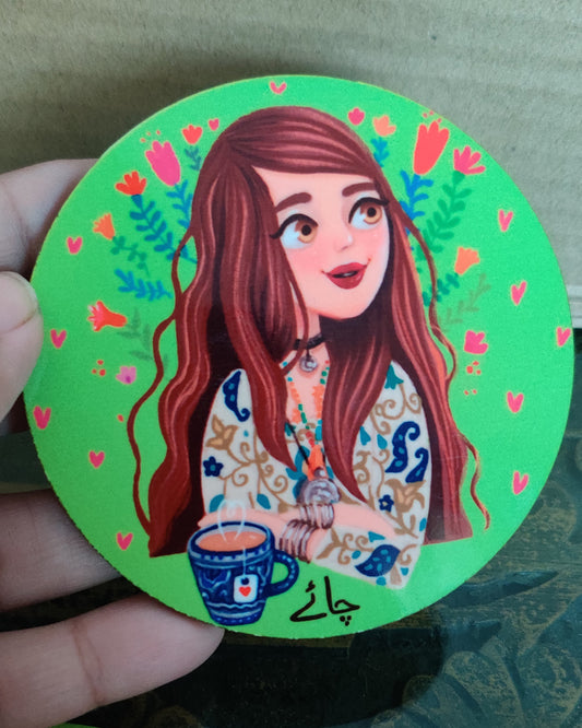 Chai girl Tea-coaster