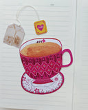 Tea-Cup Magnetic Bookmark