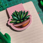 Succulent Magnetic Bookmark