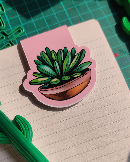 Succulent Magnetic Bookmark