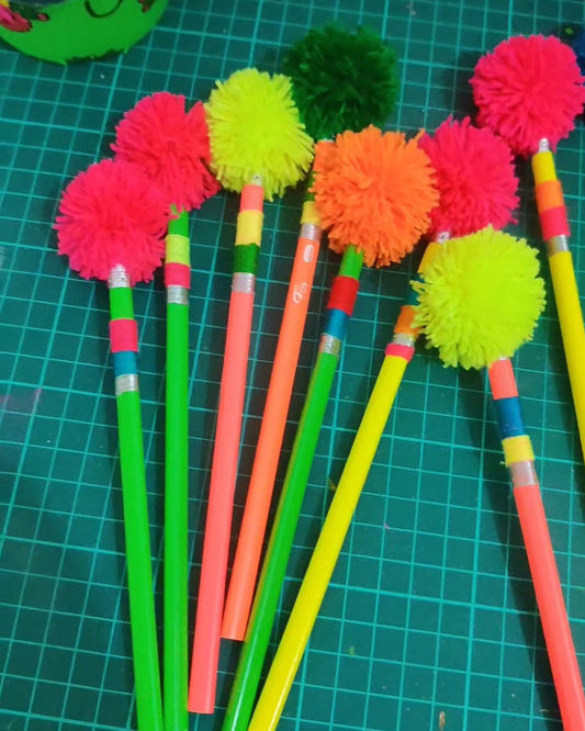 Pom Pom Pencils