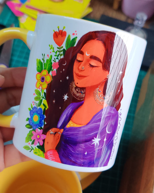 Purple shawl Mug