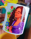 Purple shawl Mug