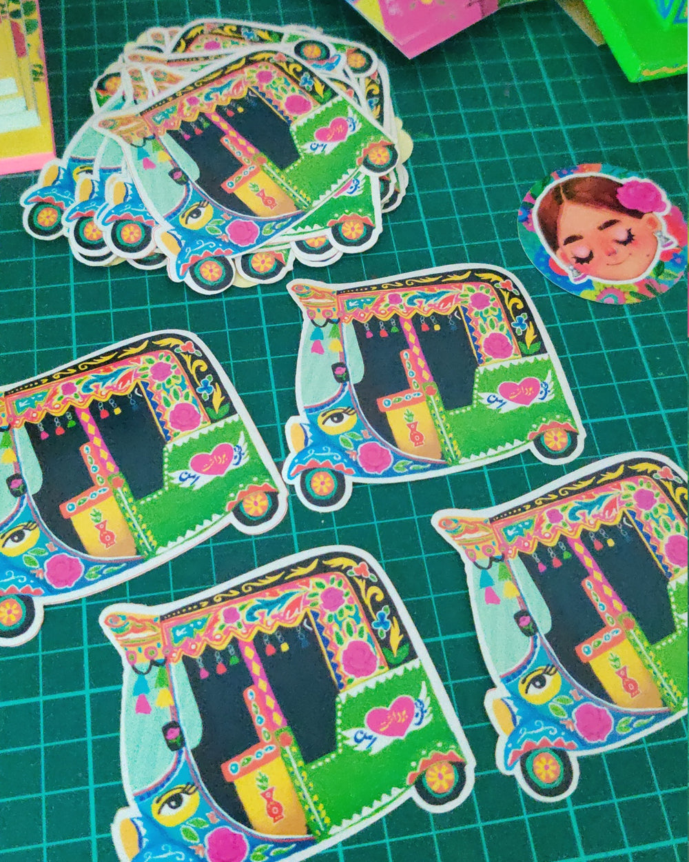 Rickshaw Sticker