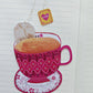 Tea-Cup Magnetic Bookmark