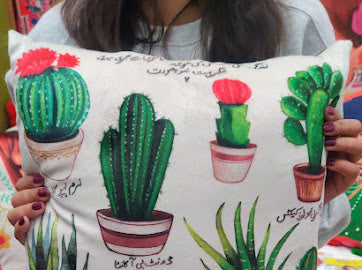 Cactus Square Cushion