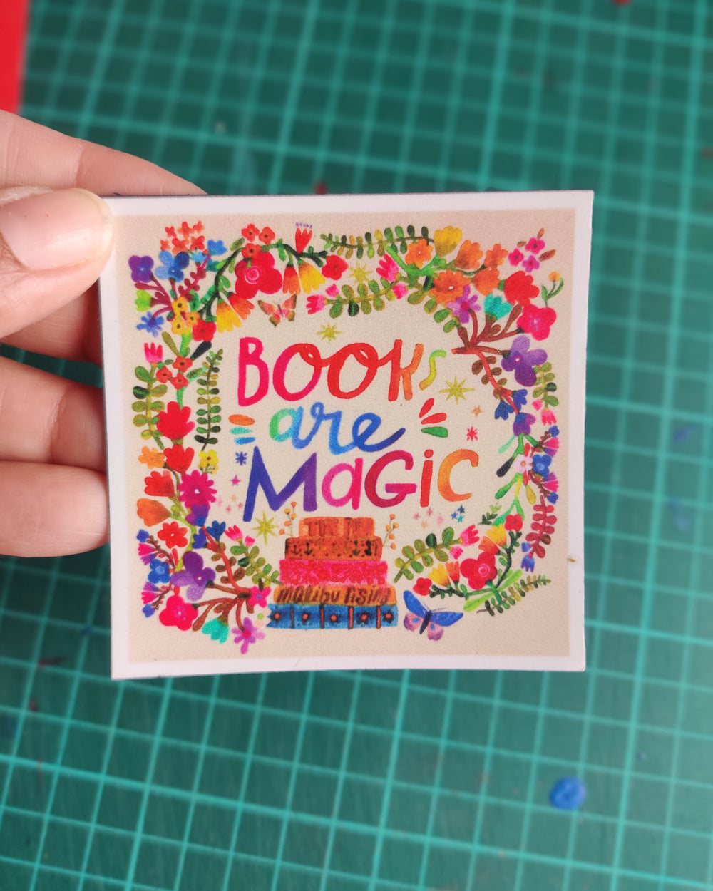 Book square magnet