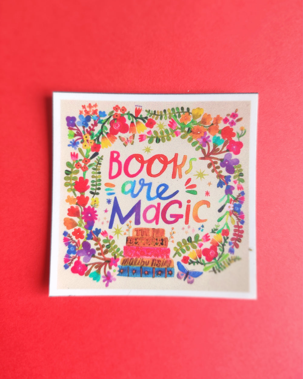 Book square magnet