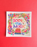 Book square magnet