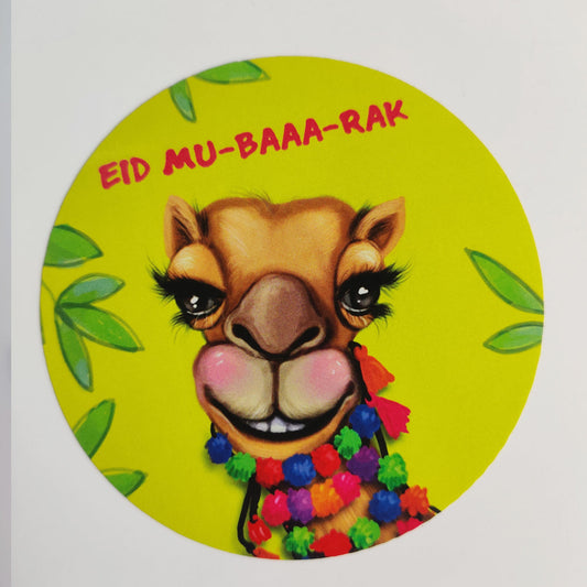 Camel Round Stickers