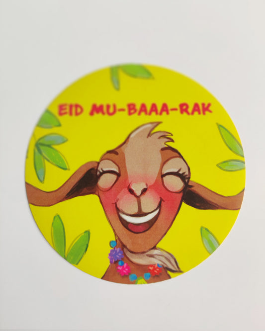 Goat Round Stickers