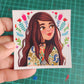 Chai Girl Square Magnet