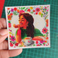 Muskurao girl square magnet