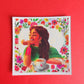 Muskurao girl square magnet